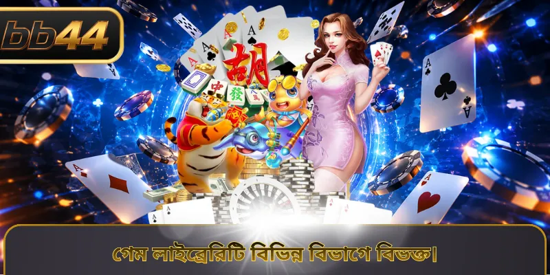 গেম লাইব্রেরিটি বিভিন্ন বিভাগে বিভক্ত।